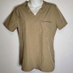 Figs FionLite Catrina Scrub top in Light Oak size Small